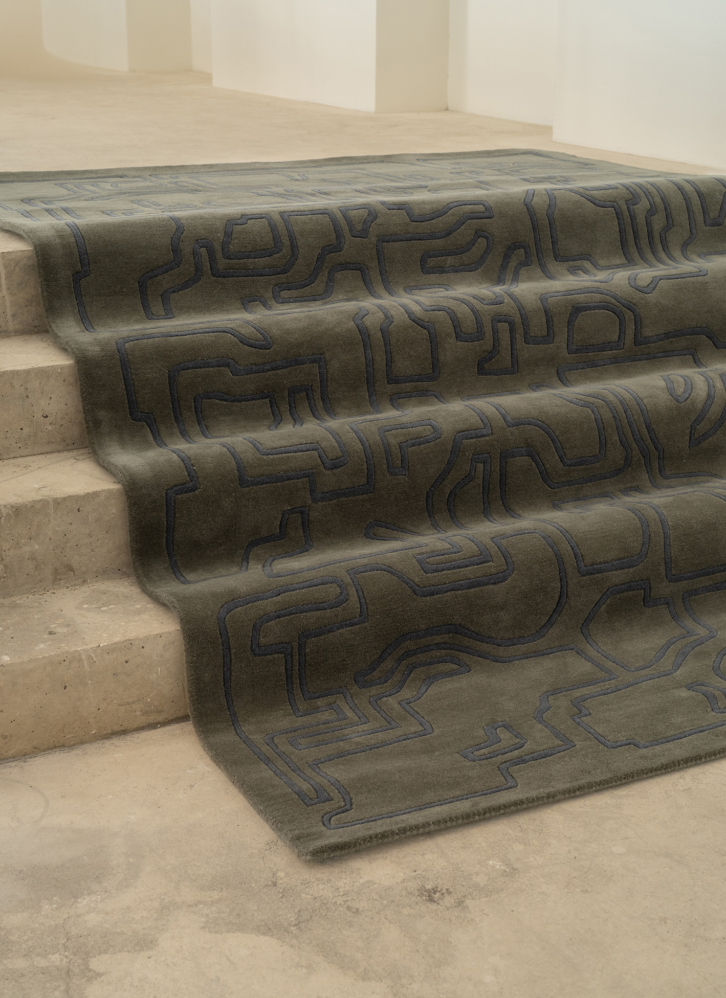 Structures 2.0 Rug, Fragment 2 – Arctic Green