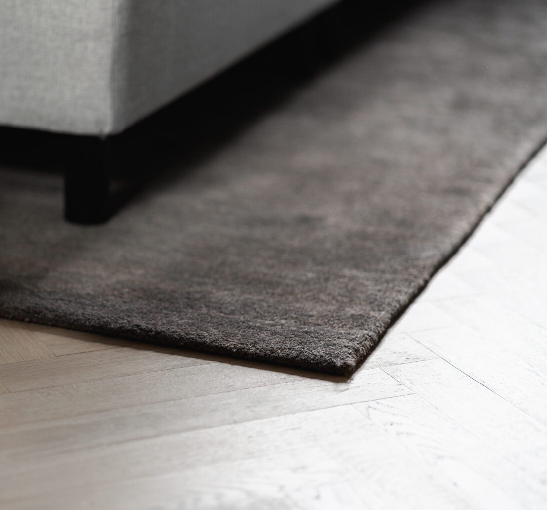Earth Bamboo Rug, Warm Grey
