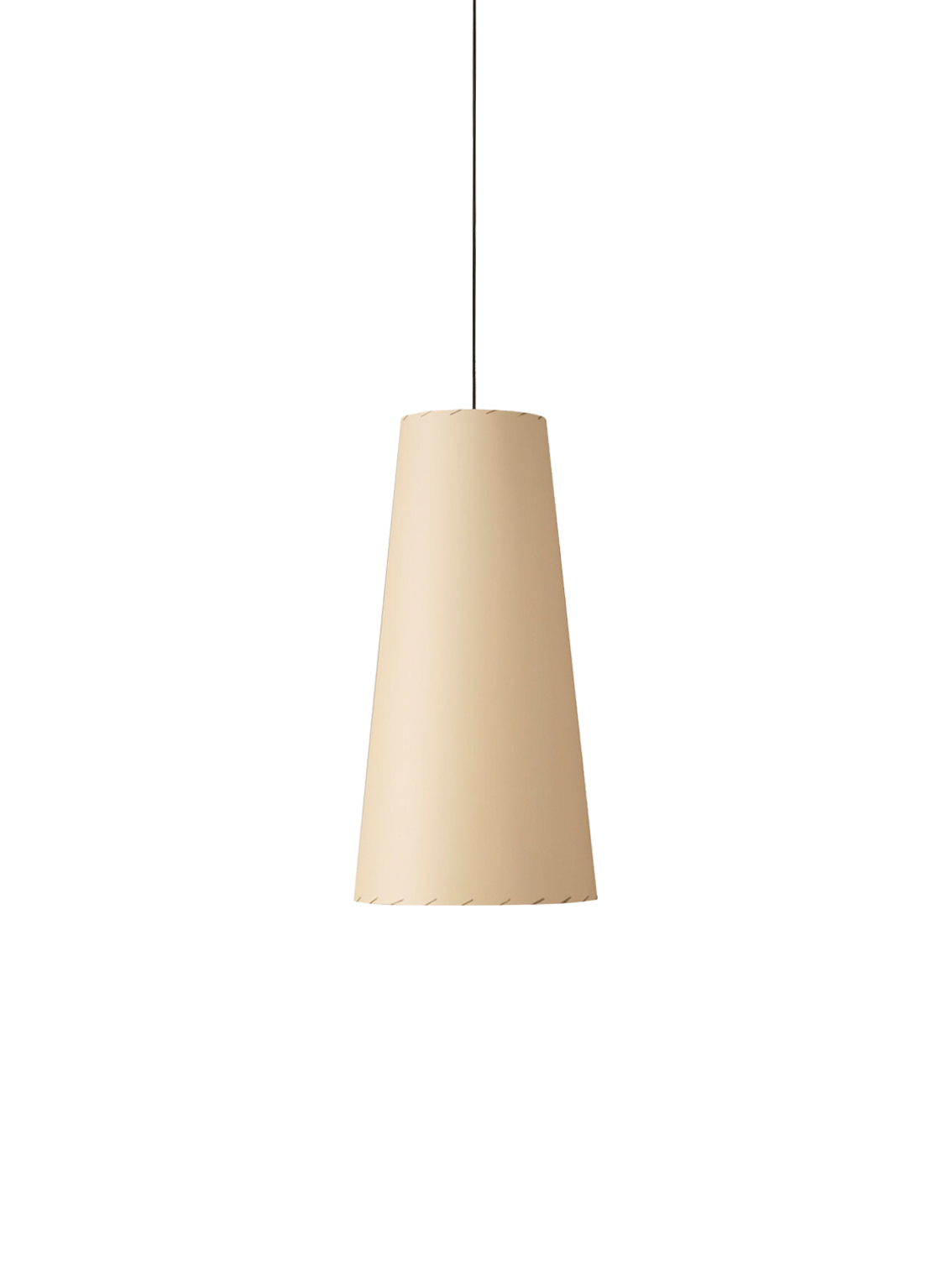 Sisisi Conicas Largas GT4 Pendant Lamp, Stitched Beige Parchment