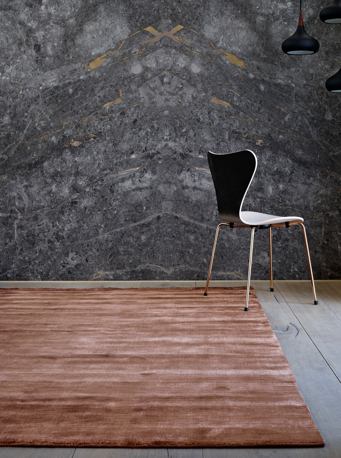 Bamboo Rug, Copper