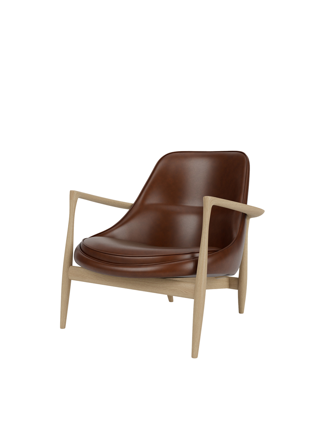 Elizabeth Lounge Chair, Natural Oak Base