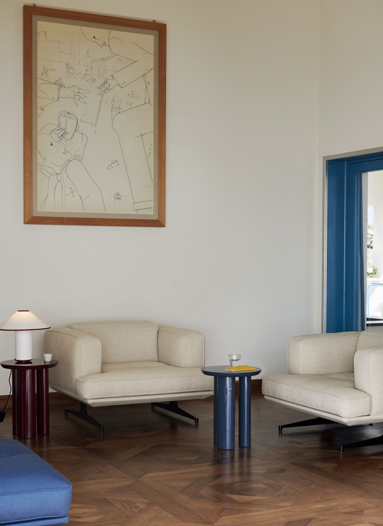 Inland AV21, 1-Seater Sofa, Textile Upholstery