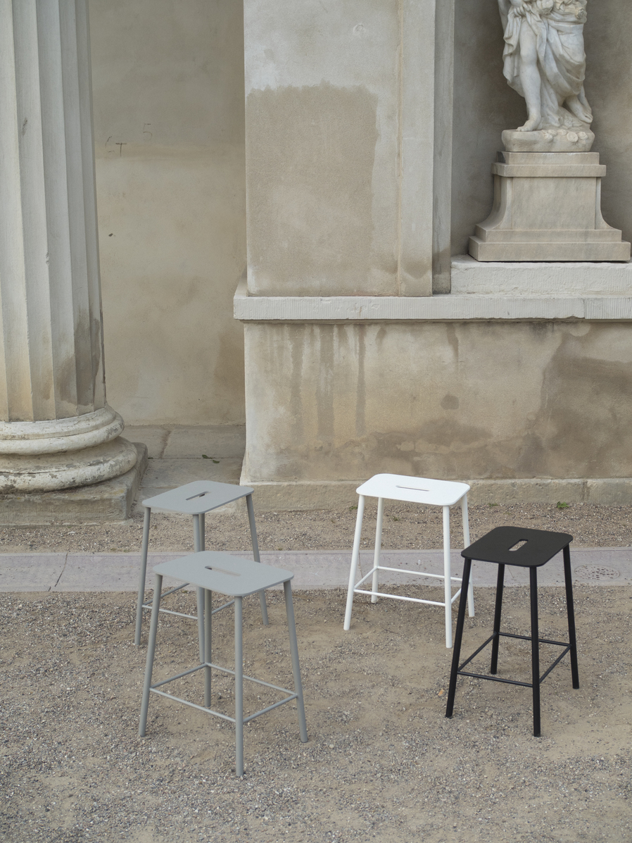 Adam Stool Mono H50, White