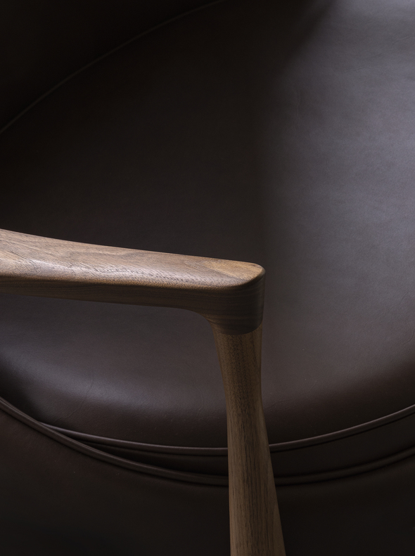 Elizabeth Lounge Chair, Walnut Base