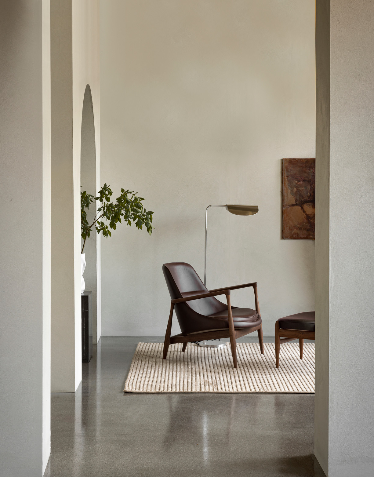 Elizabeth Lounge Chair, Walnut Base