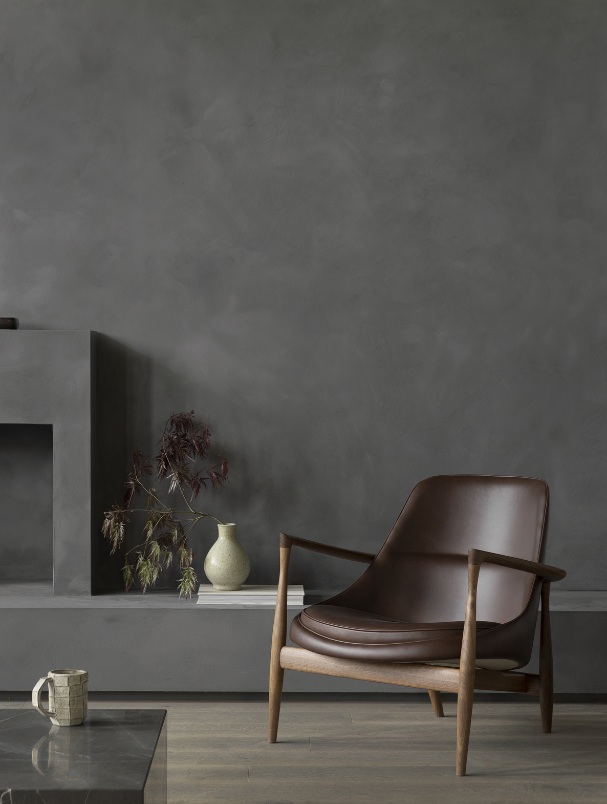 Elizabeth Lounge Chair, Walnut Base