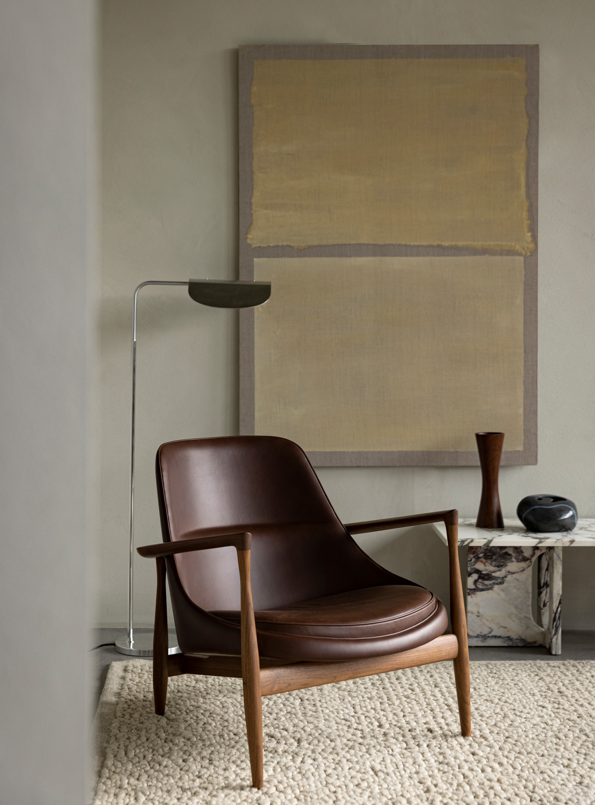 Elizabeth Lounge Chair, Walnut Base