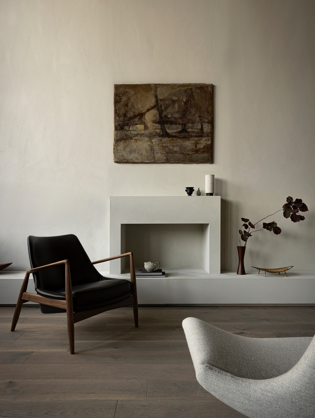The Seal Lounge Chair, Low Back, Walnut Base