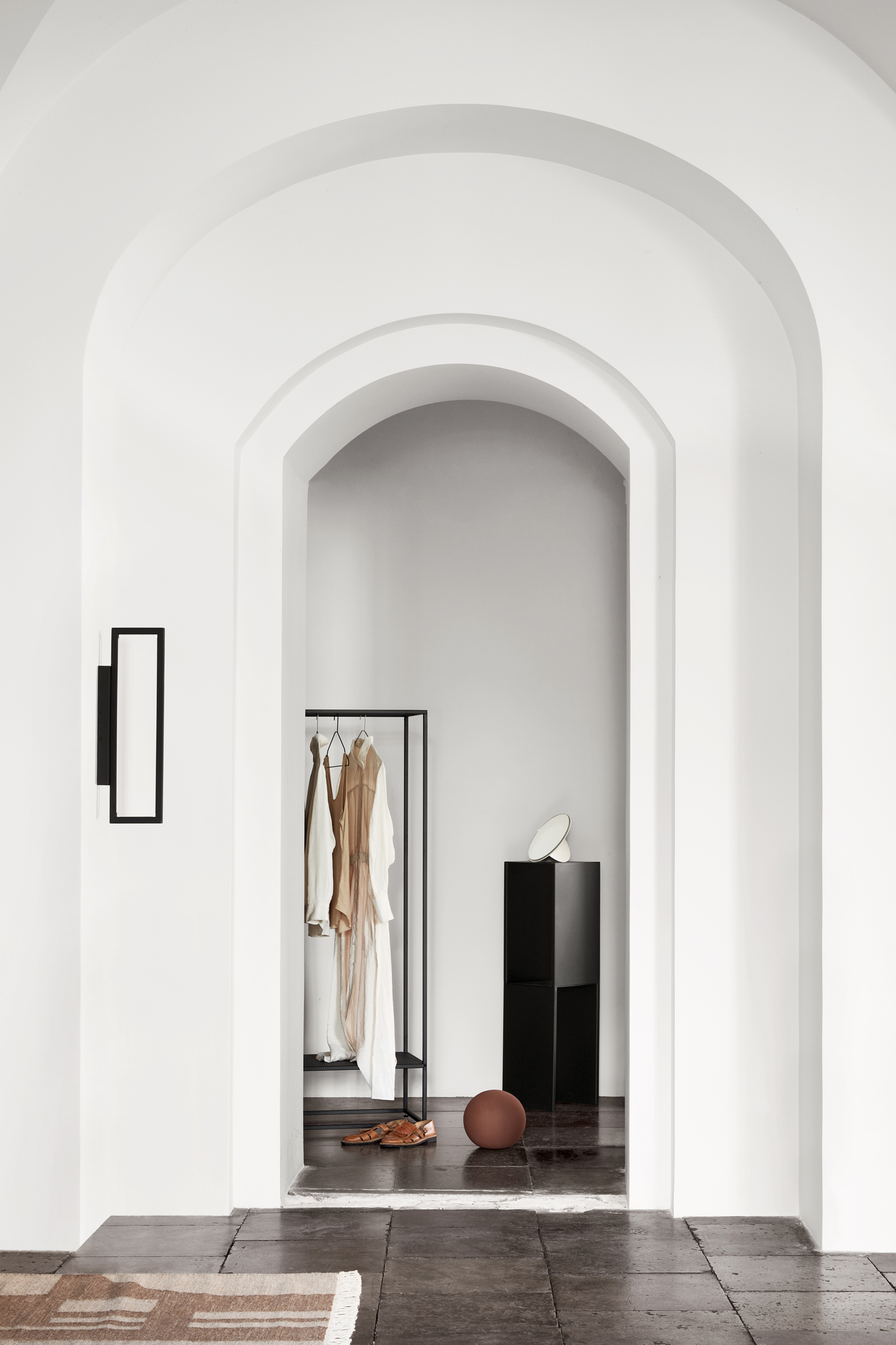 Grid Coat Stand, Black