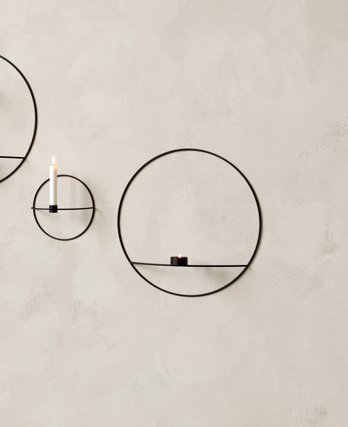 POV Circle, Candleholder, L, Black