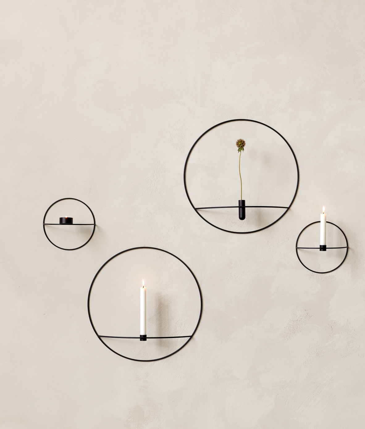 POV Circle, Candleholder, L, Black