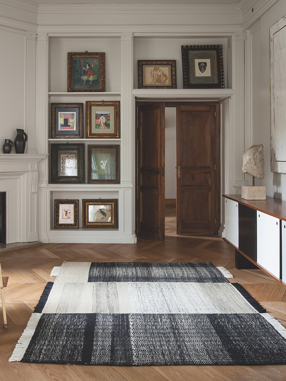 Tres Rug, Black