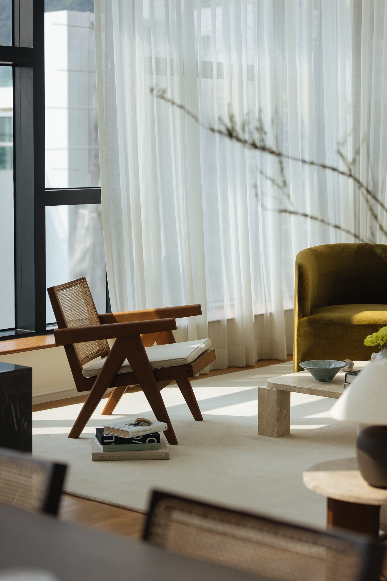 Easy Armchair (V Leg), Natural Teak / Dark Stained Teak