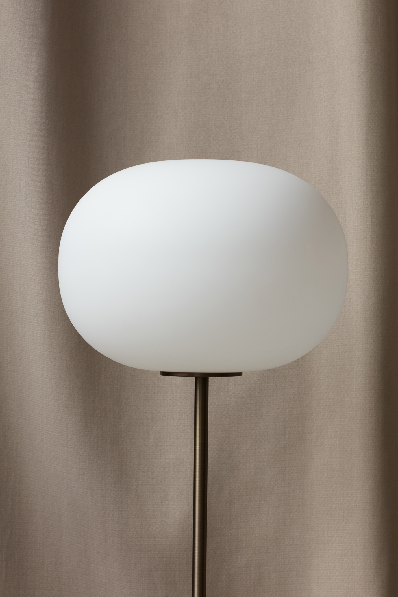 JWDA Floor Lamp, Carrara Marble, Bronzed Brass