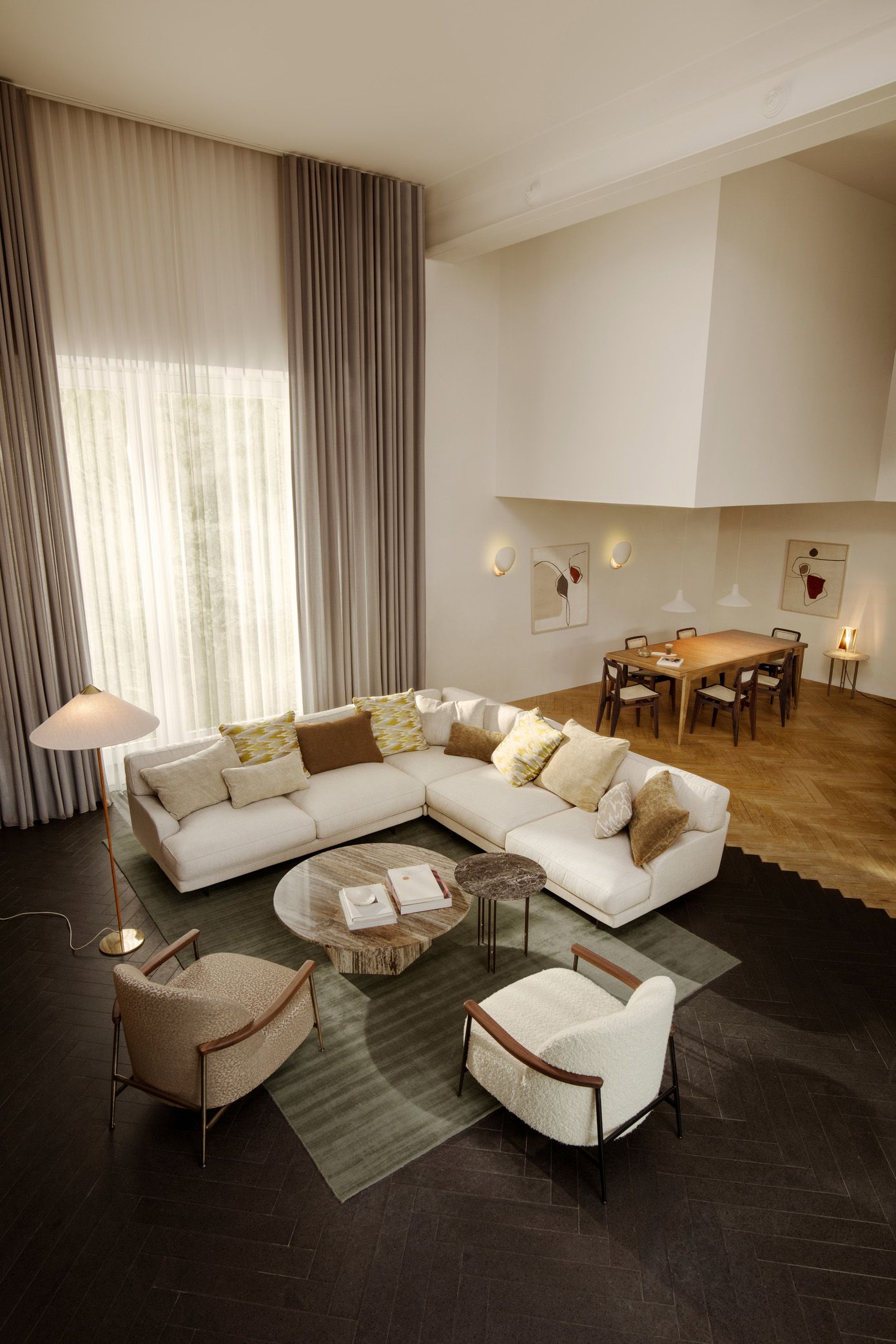 Epic Coffee Table, Ø110, Travertine