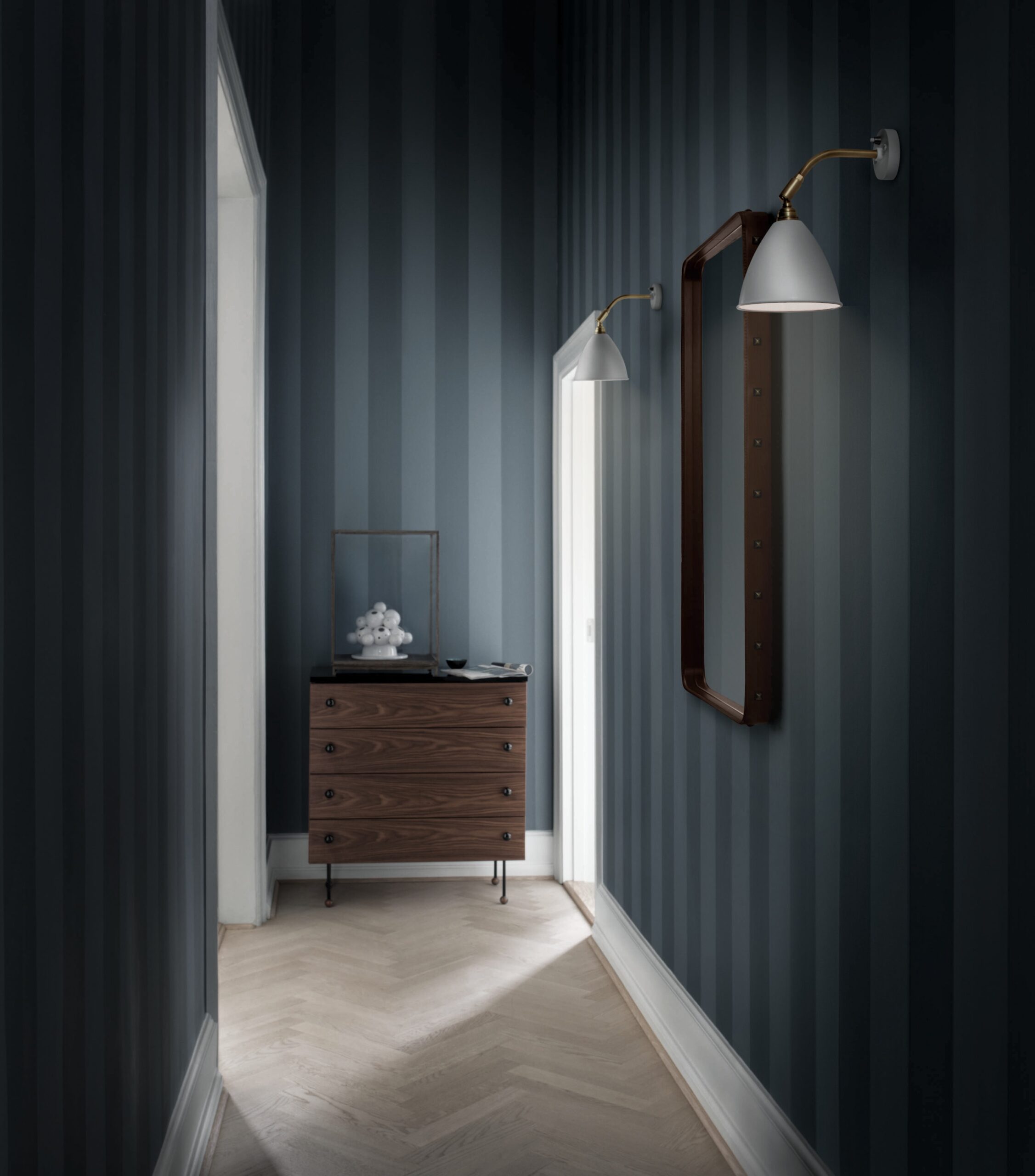 Adnet Wall Mirror, Rectangular, 65×115