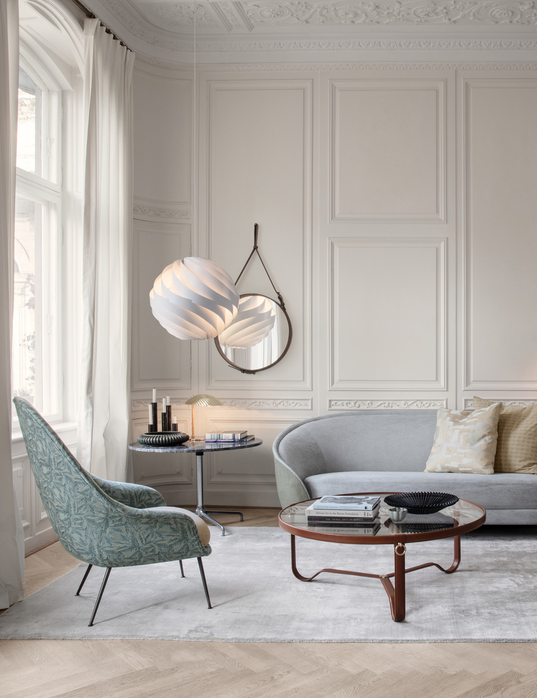 Adnet Wall Mirror, Circular, Ø58