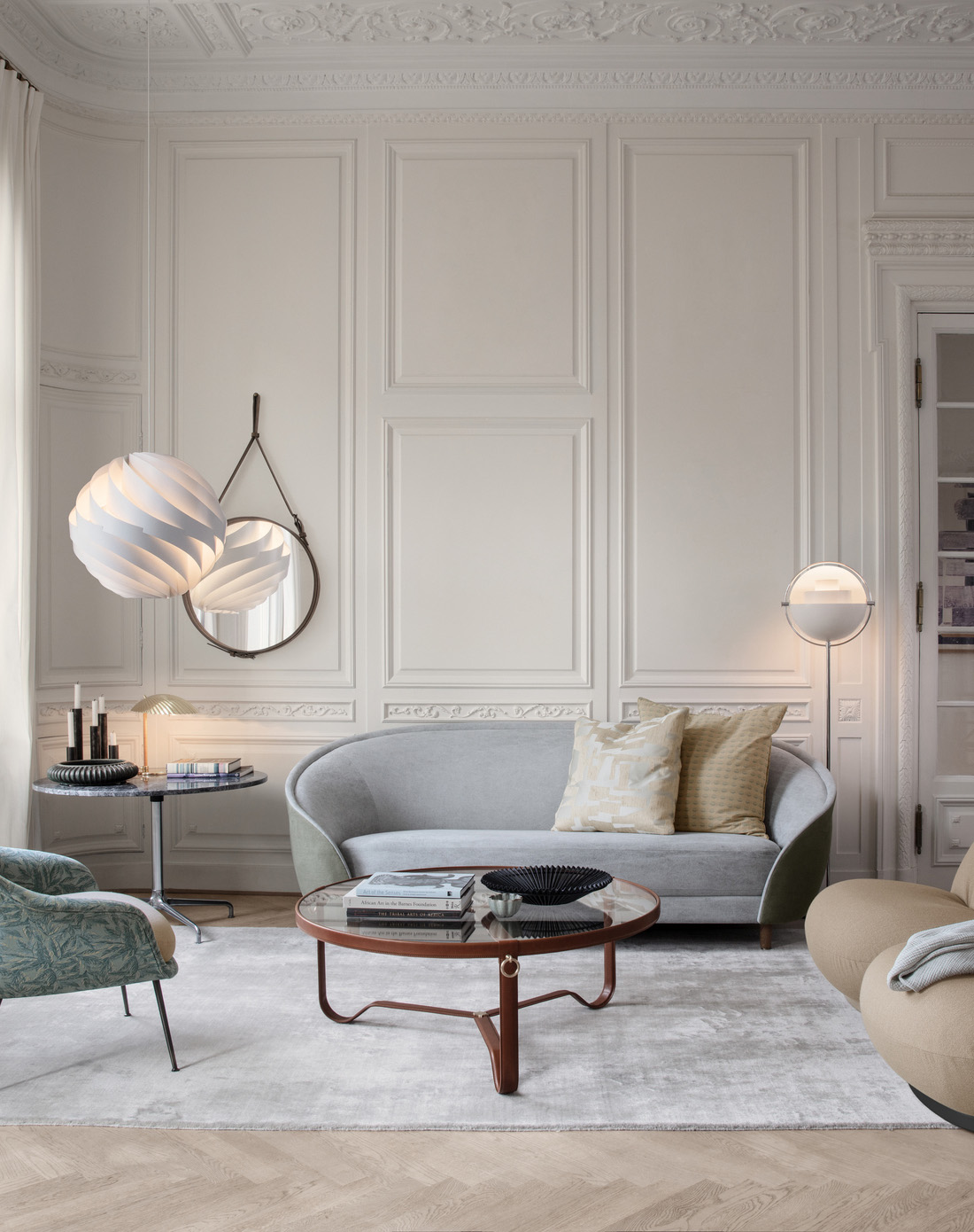 Adnet Coffee Table, Circular, Ø100