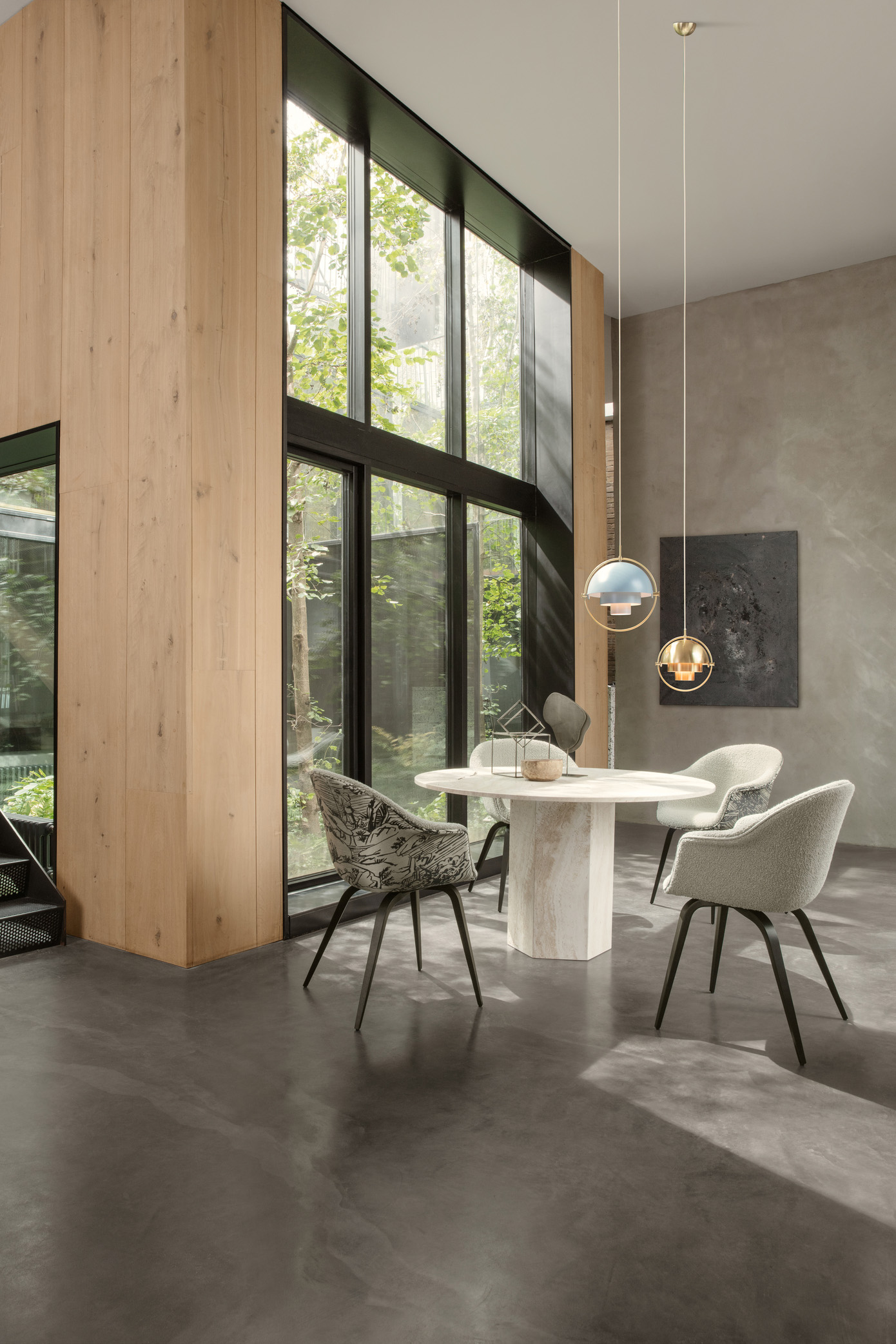 Multi-Lite Pendant, Brass Base