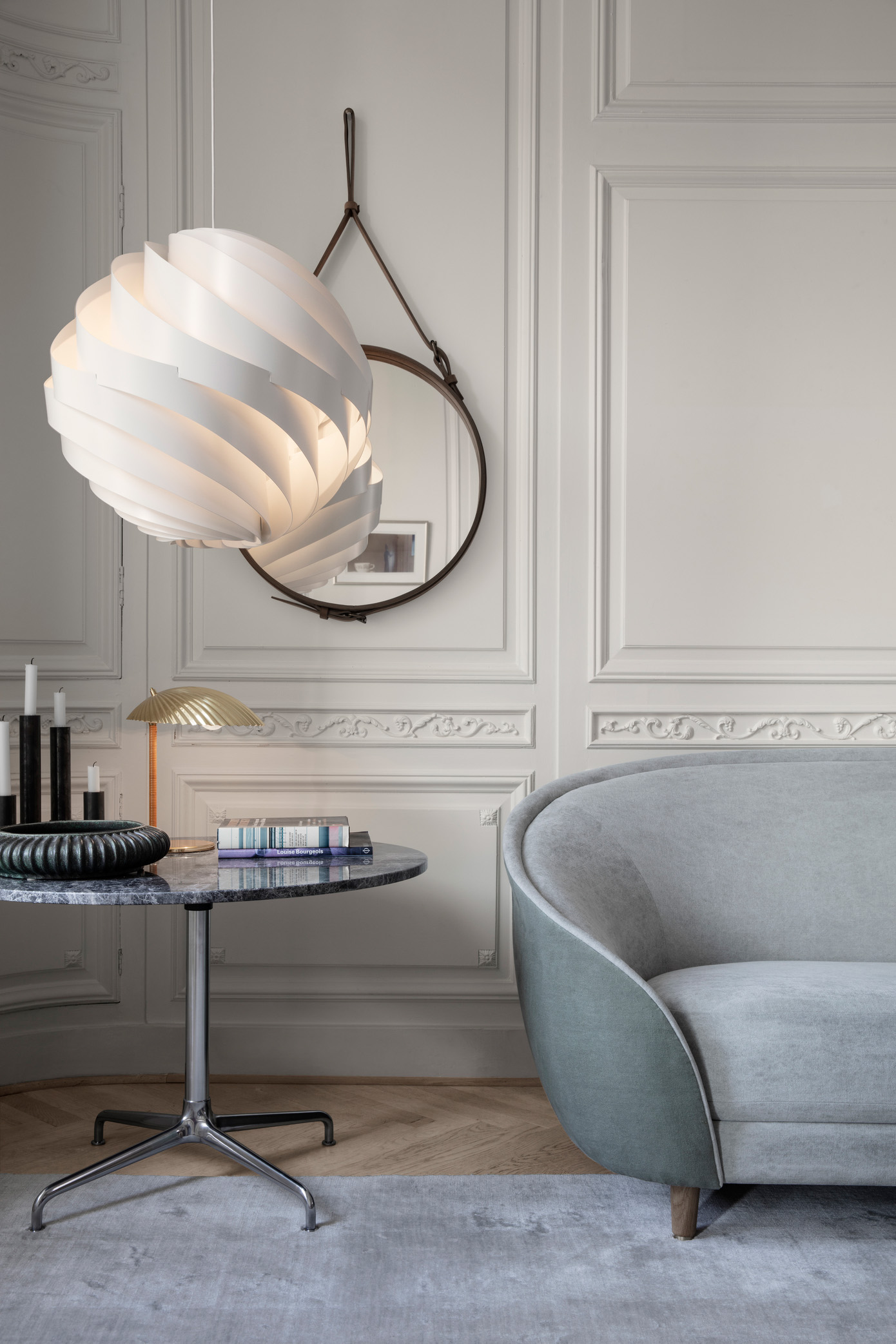 Adnet Wall Mirror, Circular, Ø58
