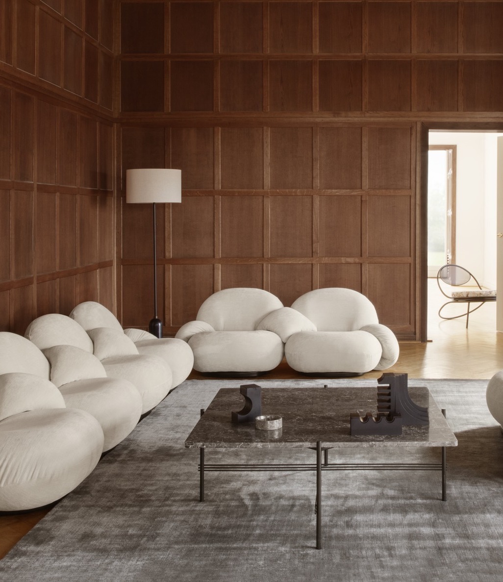 Gravity Floor Lamp, Black Marble Base