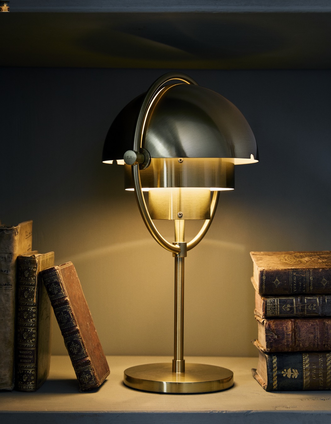 Multi-Lite Portable Lamp, Brass Base