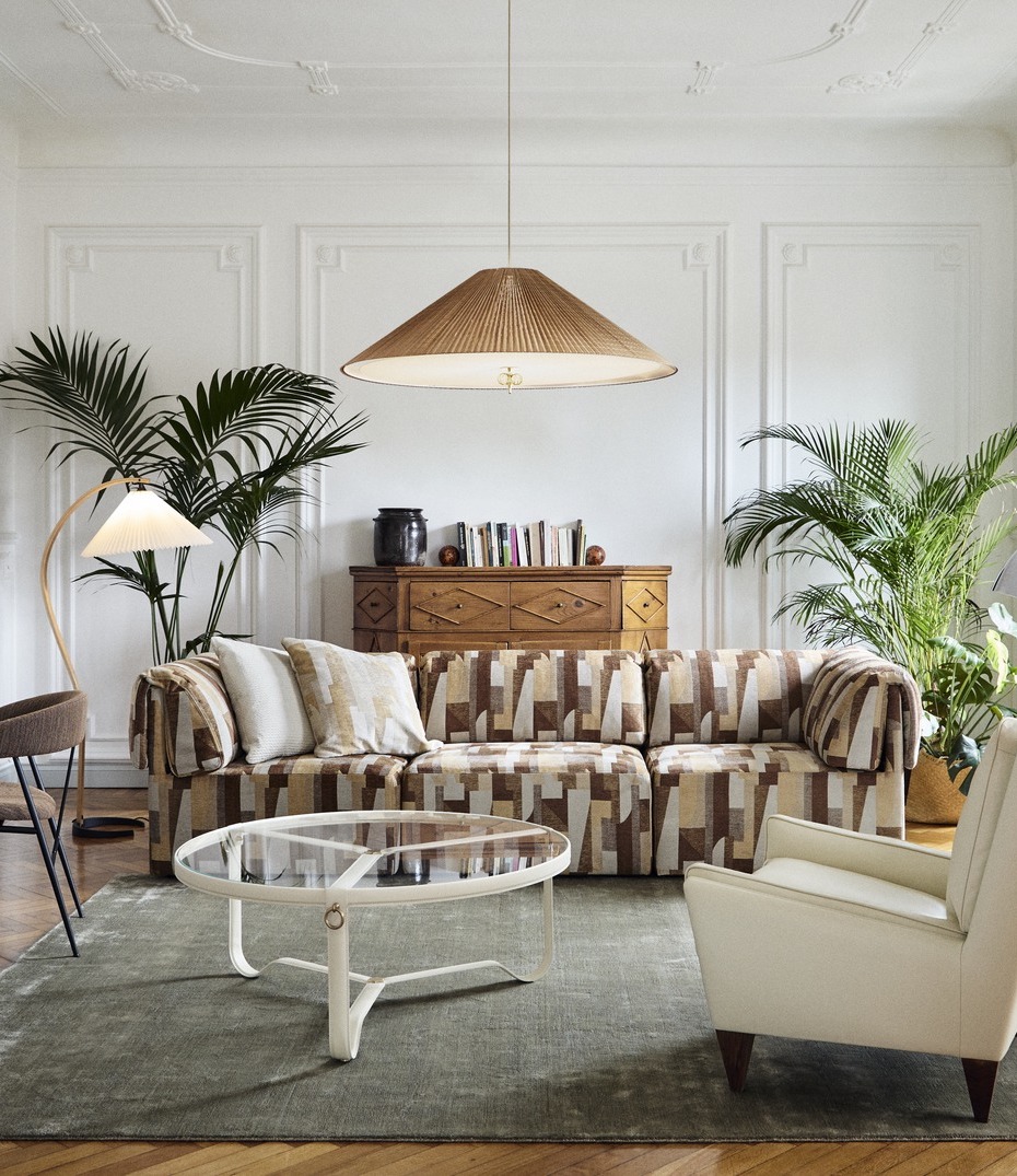 Adnet Coffee Table, Circular, Ø100