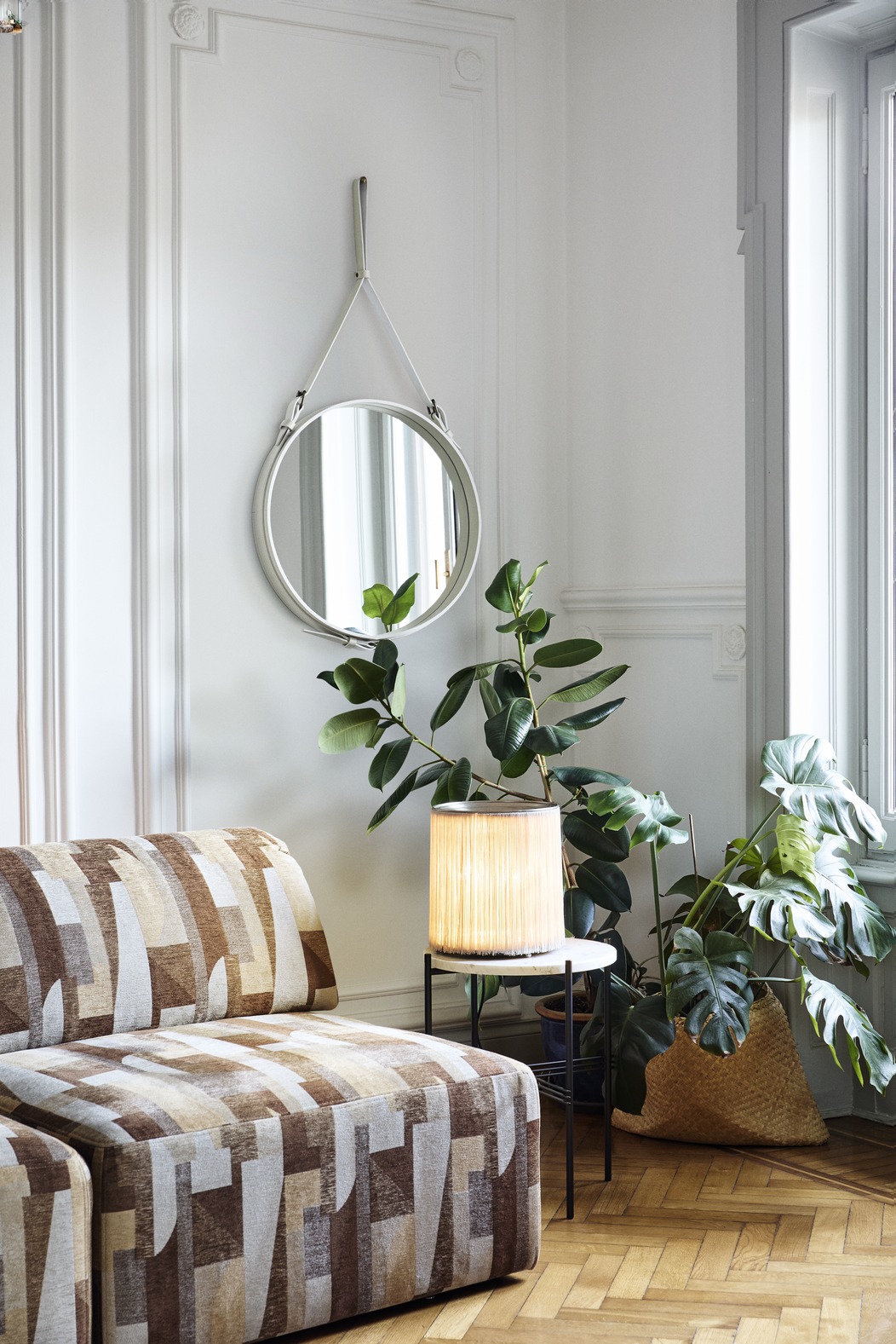 Adnet Wall Mirror, Circular, Ø58