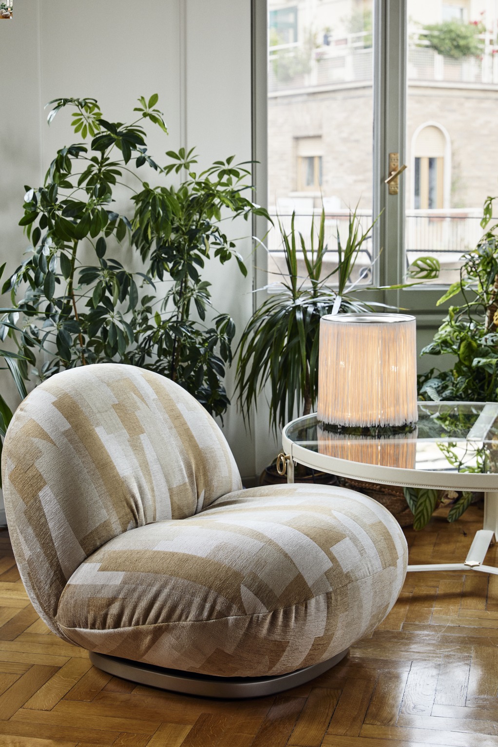 Adnet Coffee Table, Circular, Ø100
