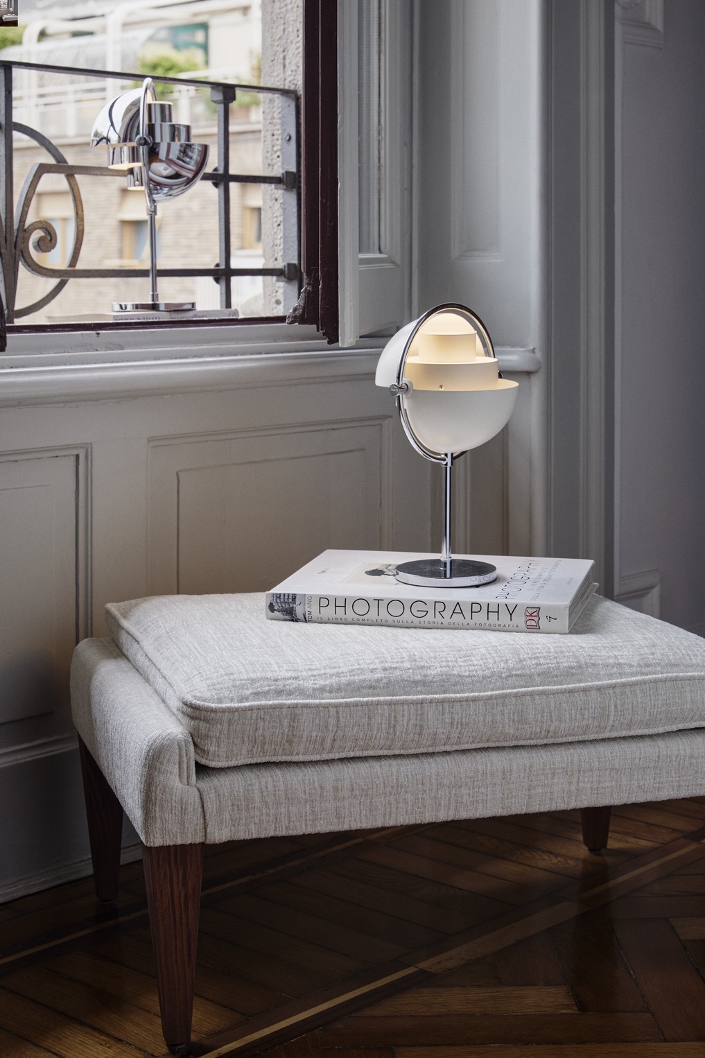 Multi-Lite Portable Lamp, Chrome Base