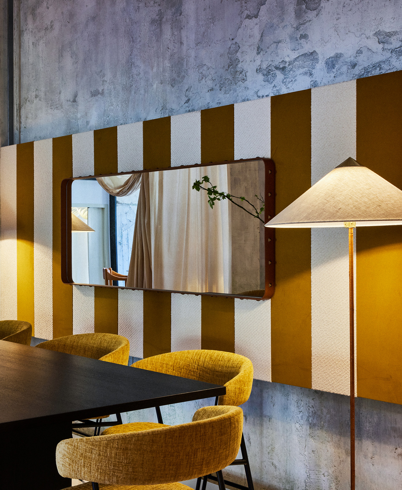 Adnet Wall Mirror, Rectangular, 65x115