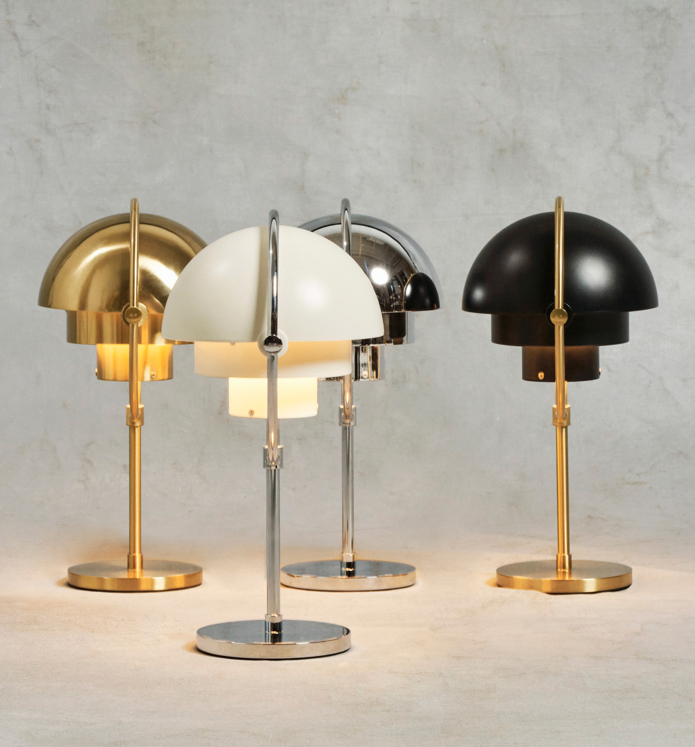 Multi-Lite Portable Lamp, Brass Base