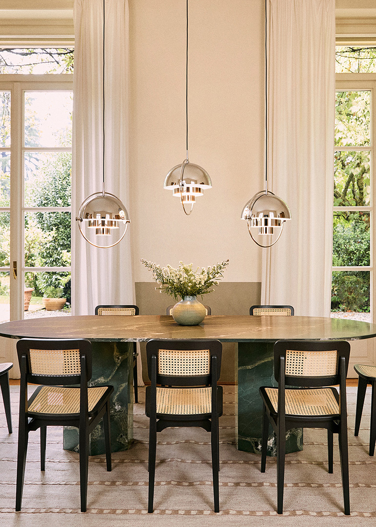 Multi-Lite Pendant, Small, Chrome Base
