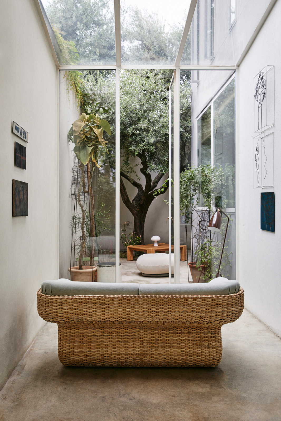 Basket Sofa, 2 Seater