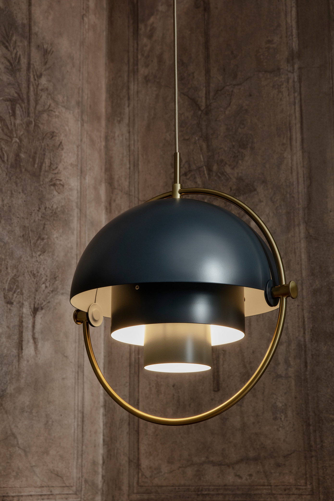 Multi-Lite Pendant, Brass Base