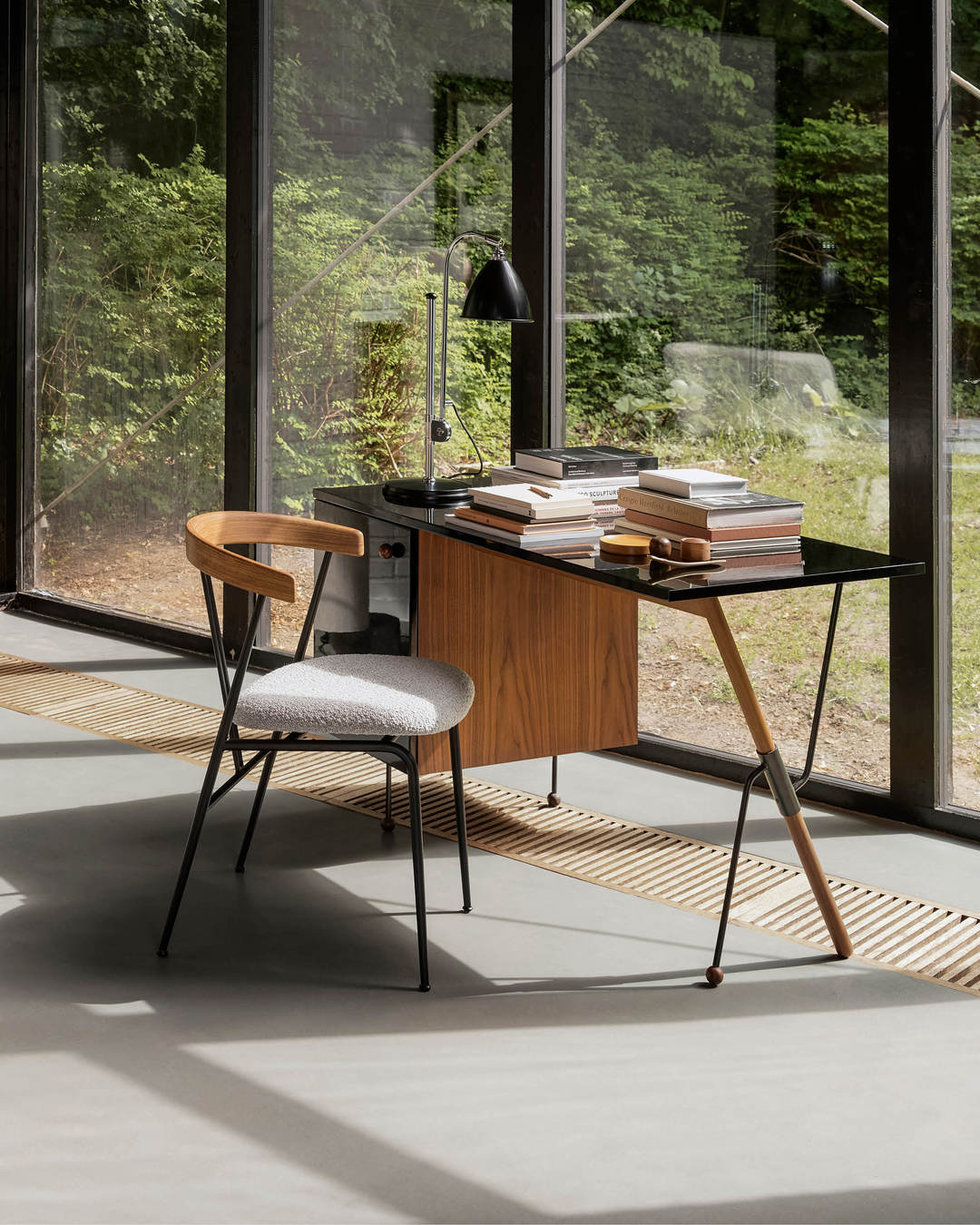 Violin Dining Chair, Seat Upholstered, Oak Backrest