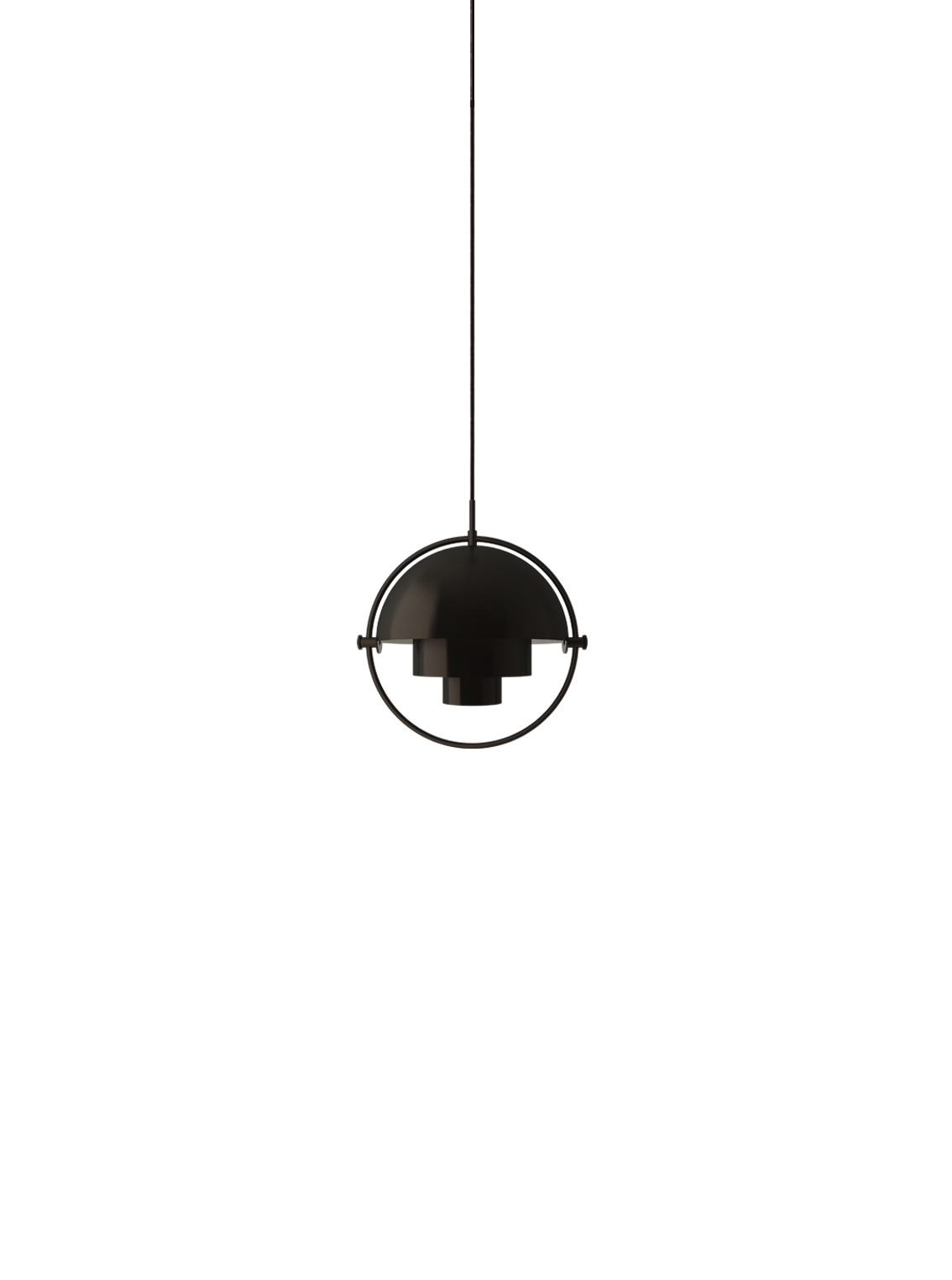 Multi-Lite Pendant, Small, Black Brass Base