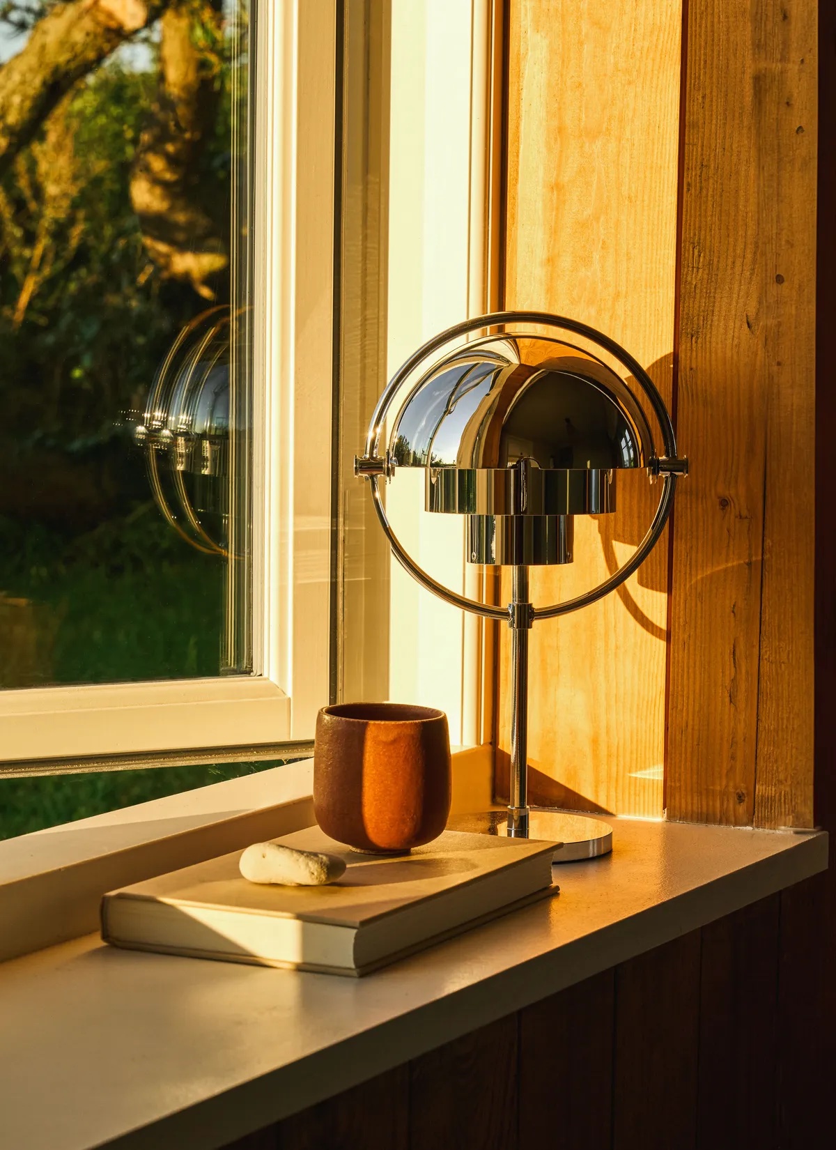 Multi-Lite Portable Lamp, Chrome Base