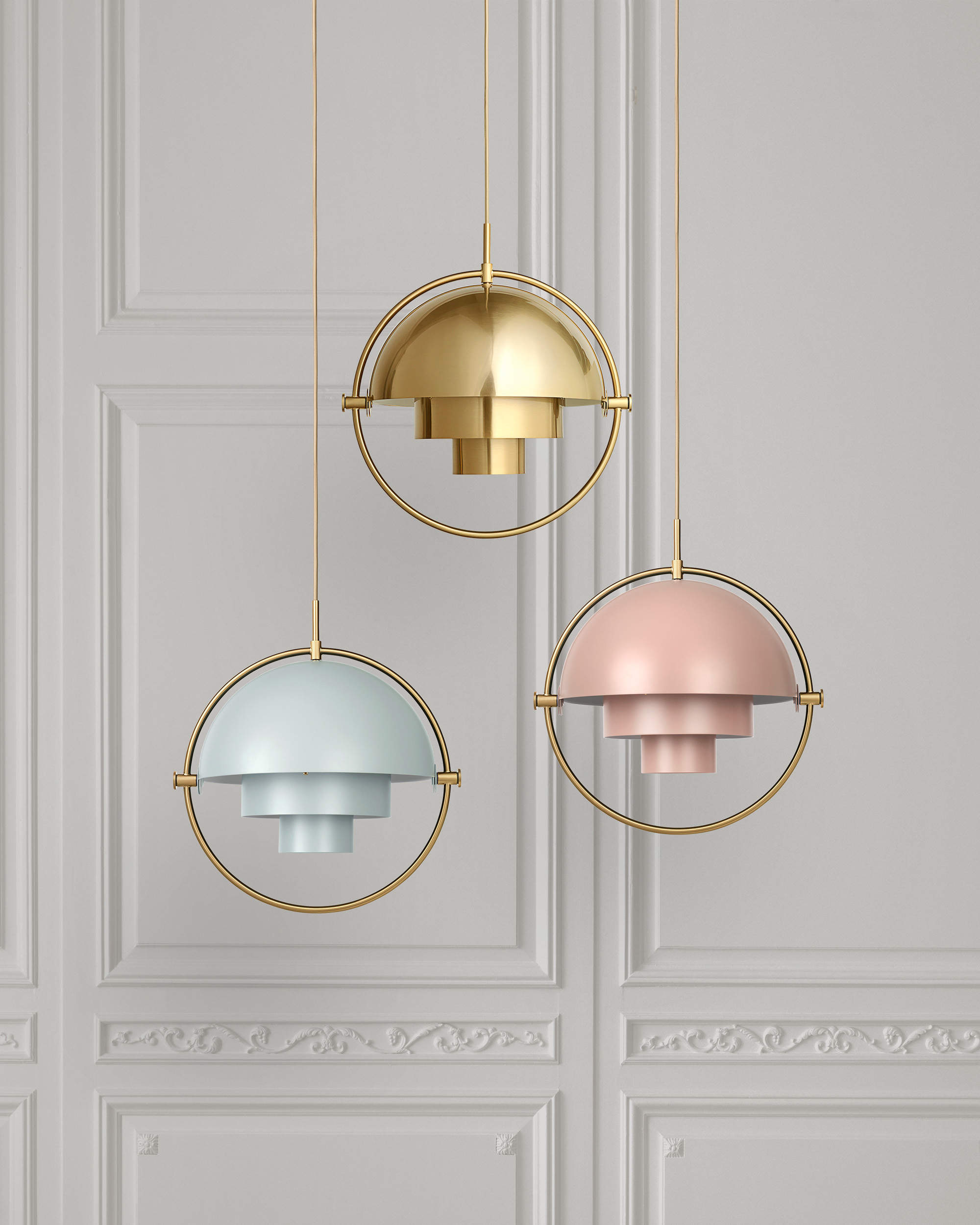 Multi-Lite Pendant, Brass Base