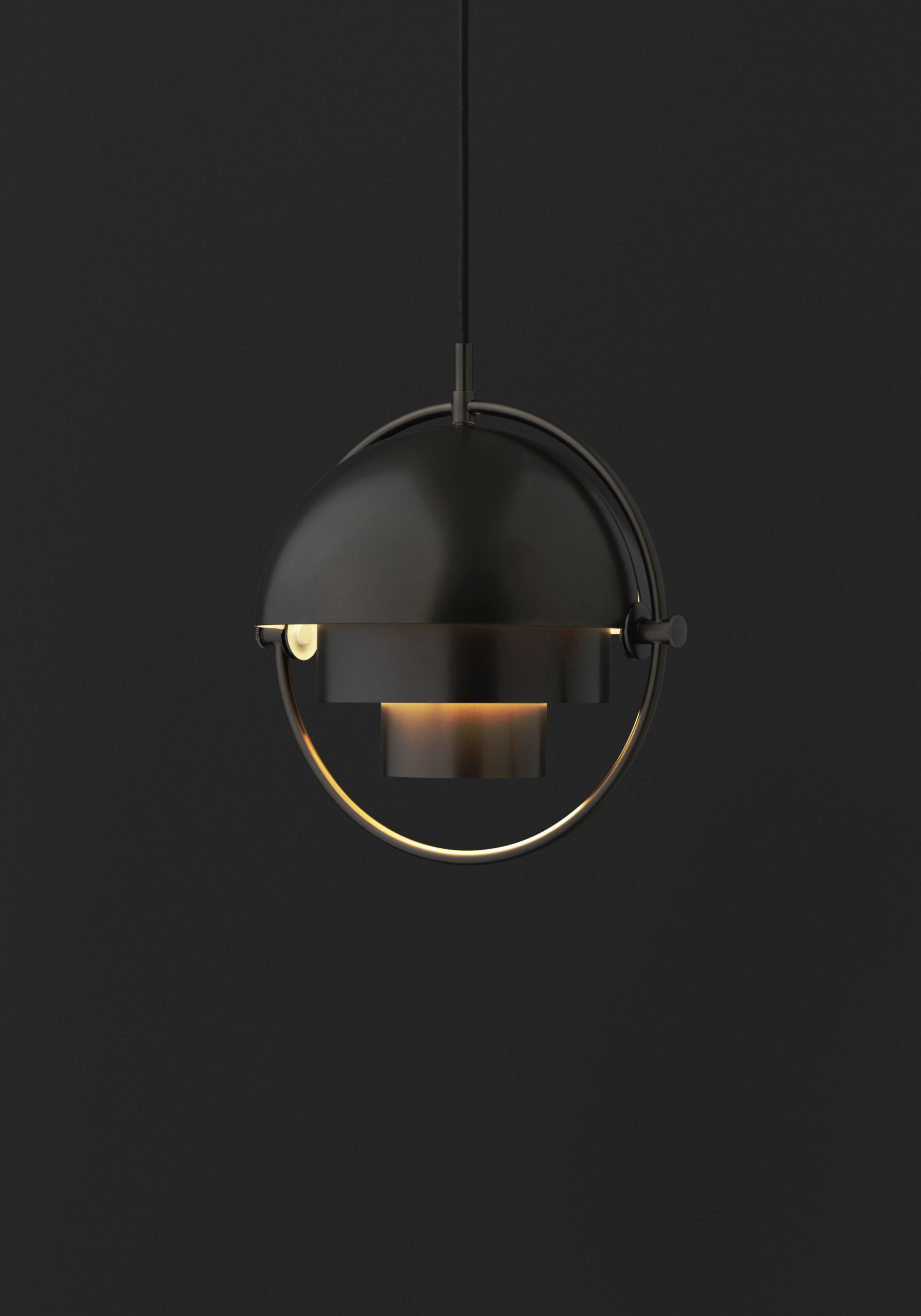 Multi-Lite Pendant, Black Brass Base