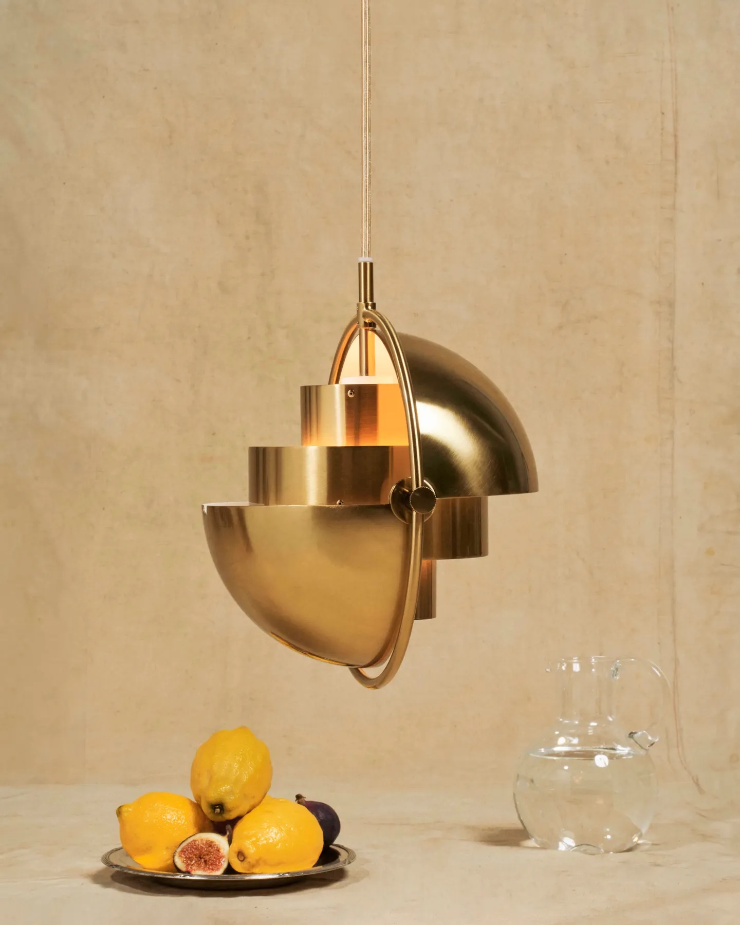 Multi-Lite Pendant, Brass Base