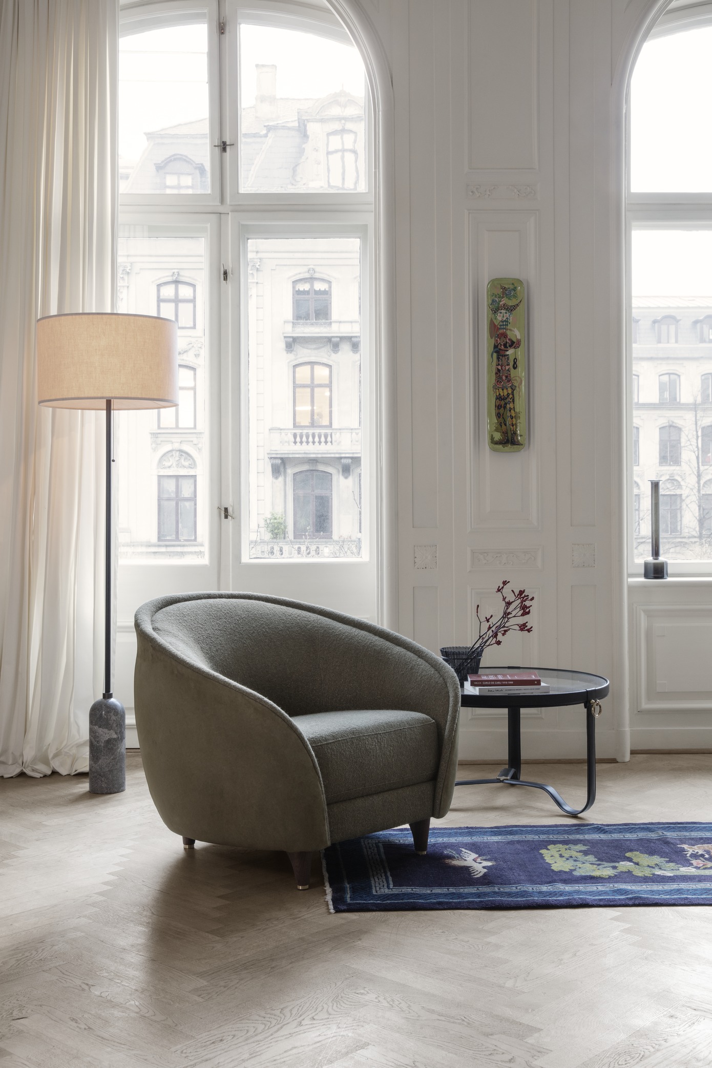 Adnet Coffee Table, Circular, Ø70