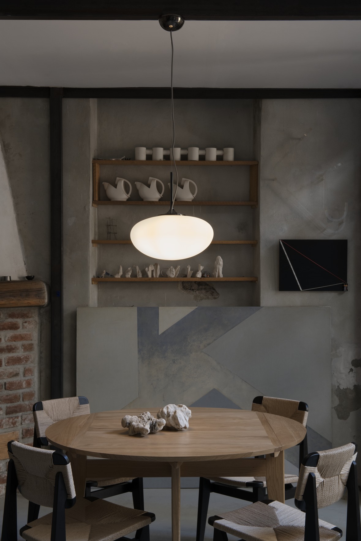 Stemlite Pendant, Ø38, Black Chrome Base