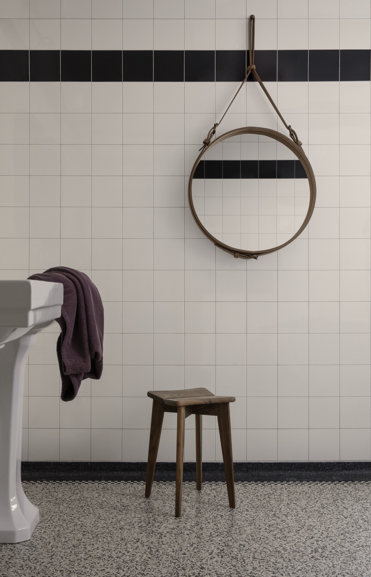 Adnet Wall Mirror, Circular, Ø58