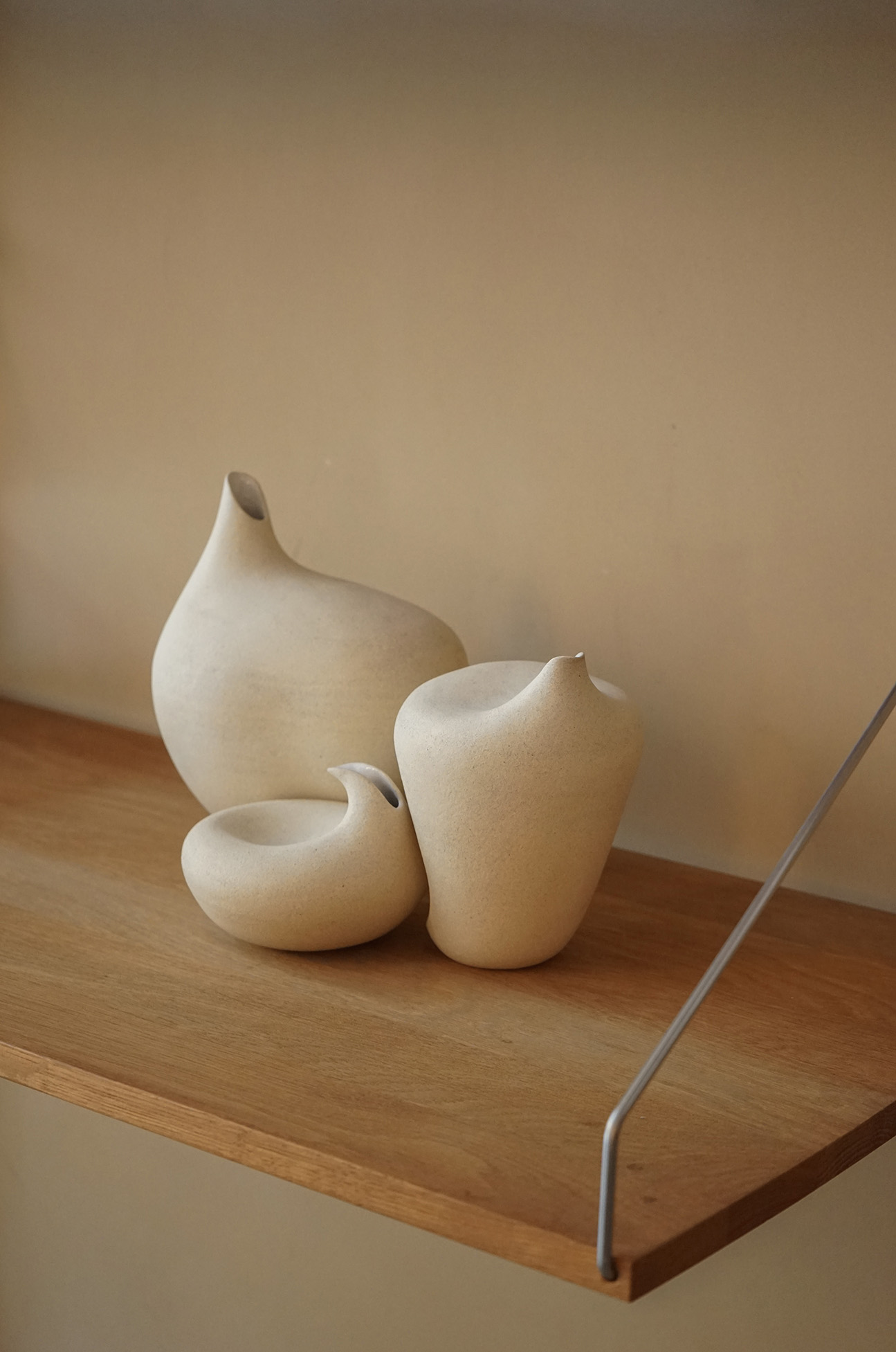 Dialogue Vase - No. 18, Granite (M, set of 3)