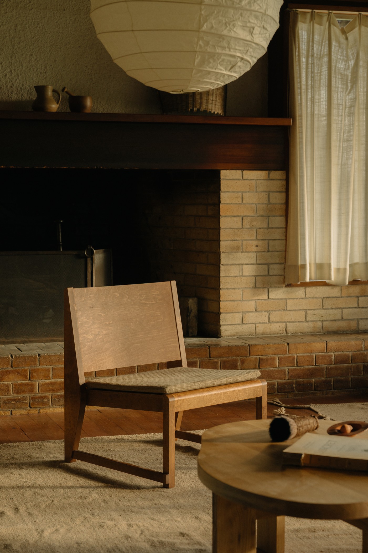 Easy Chair 01, Warm Brown Birch