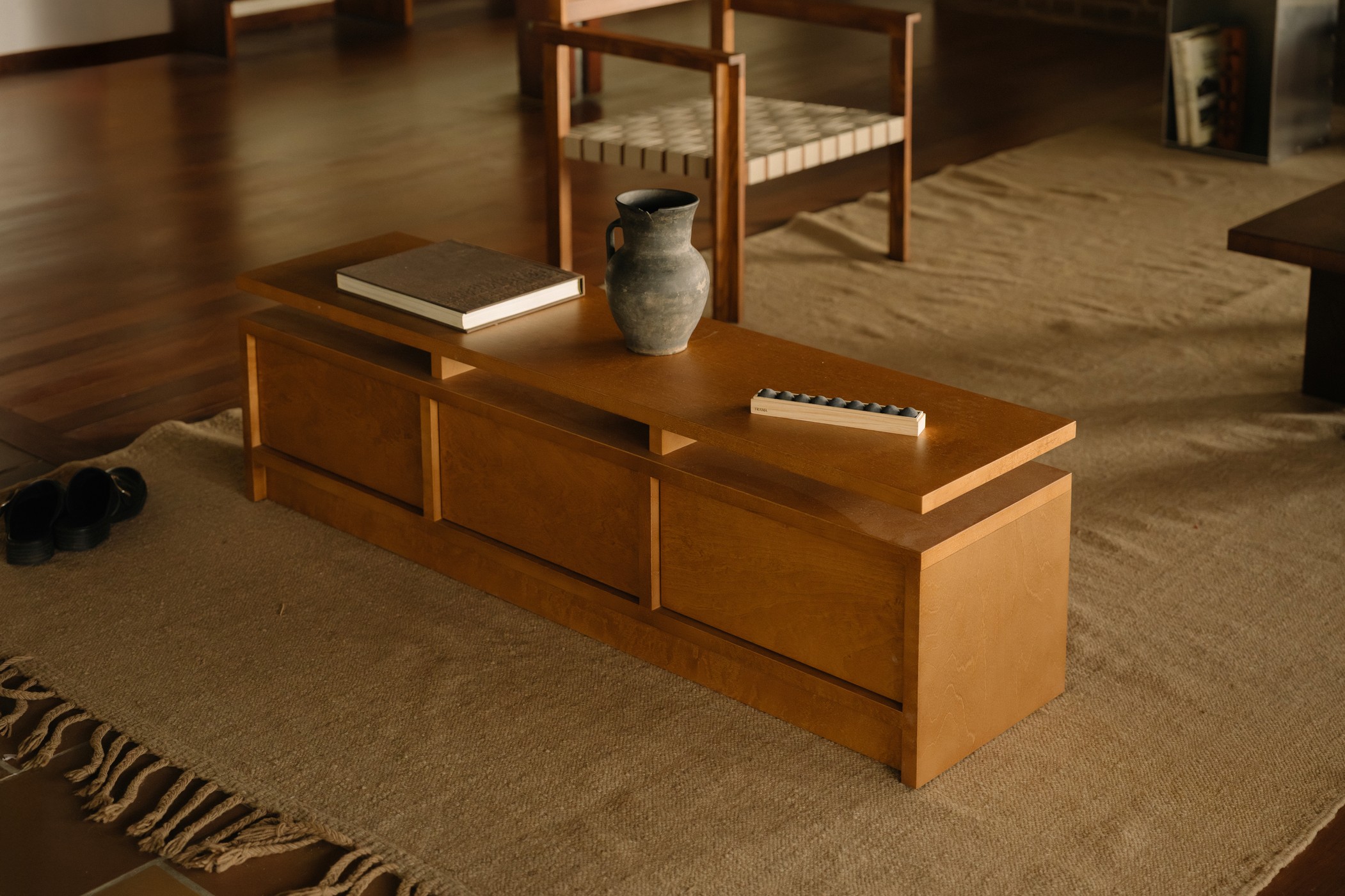 Ratio Console, Warm Brown Birch