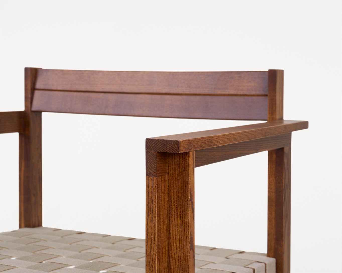 Symmetry Easy Chair, Honey Ash Wood/ Oat Fabric