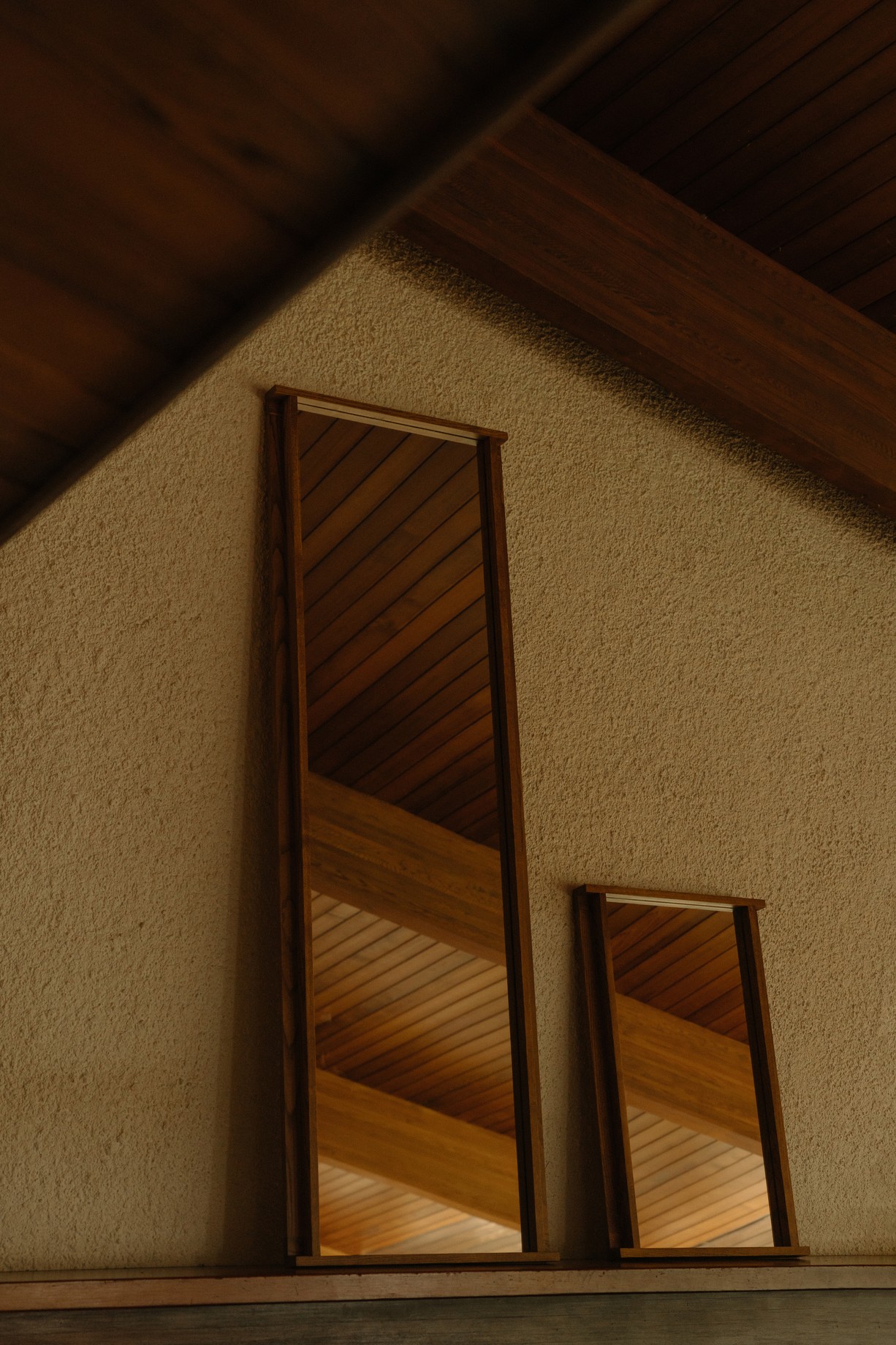 Symmetry Mirror, Honey Ashwood | Large