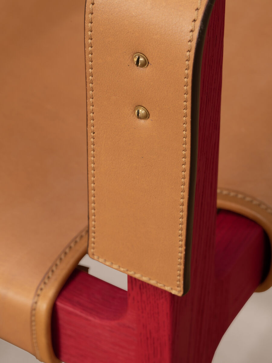 “Next Door Café” Chair, Textured Red